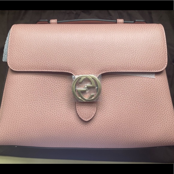 🚨Dollar Calfskin Interlock G Top Handle ShoulderBag🚨 - Picture 5 of 14